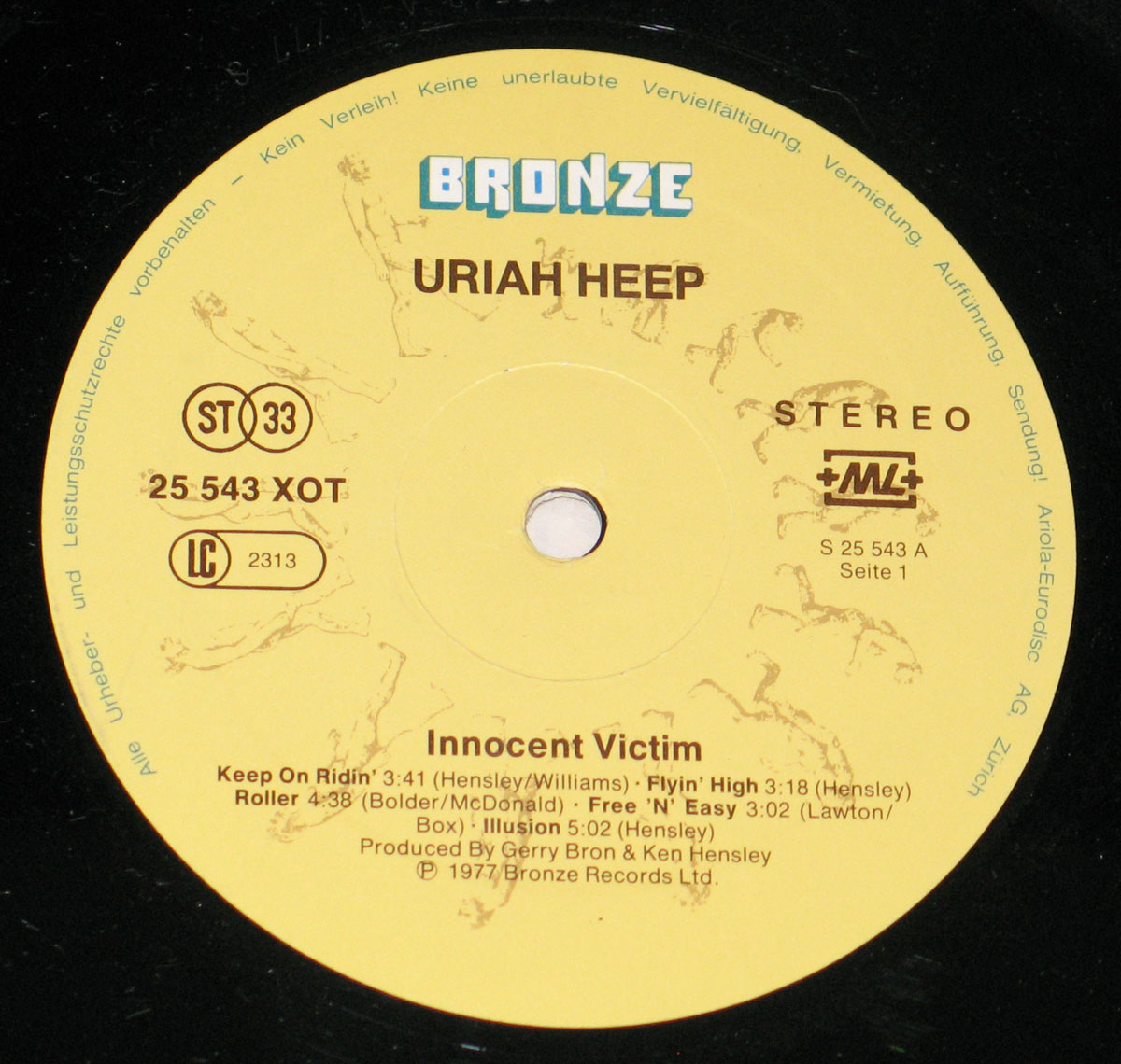 High Resolution Photos of uriah heep innocent victim swiss 